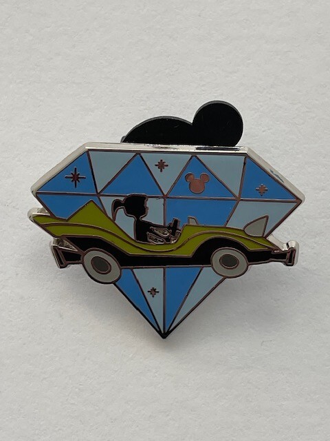 Autopia Disneyland 60th Diamond Hidden Mickey Disney Pin (C1