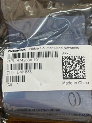474283A Nokia APPC Airscale2 55AADC PLUG 10-16MM Cable