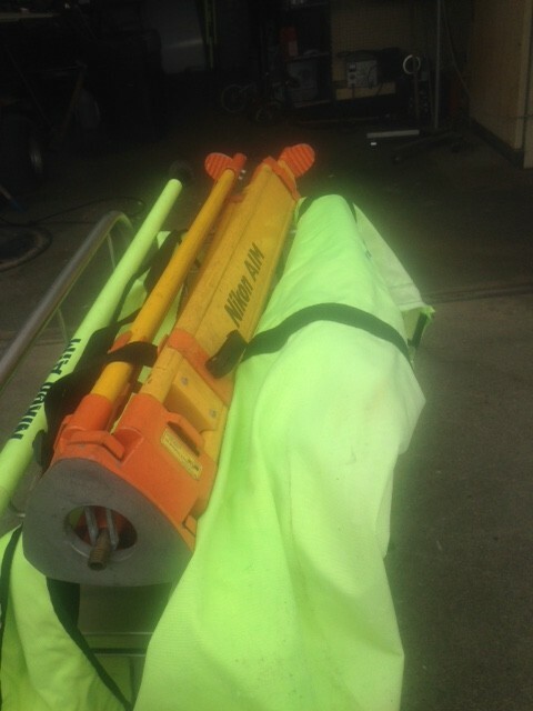 TRIMBLE AIM Surveying TRIPOD and PRISM Pole with Storage Bags