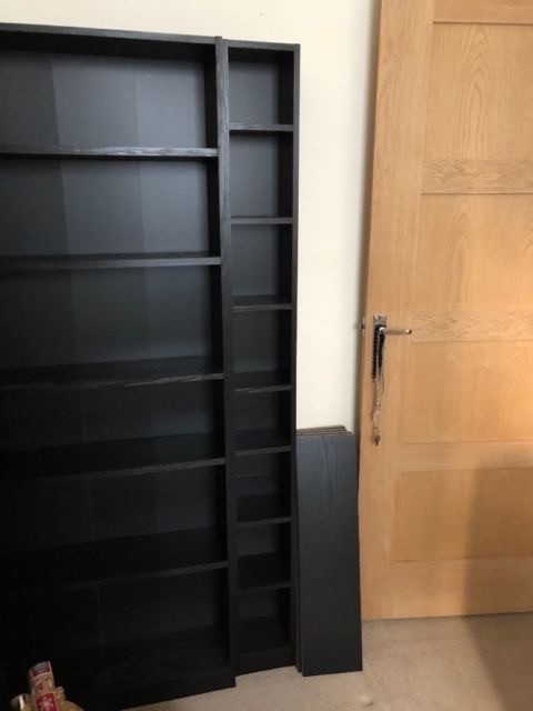 Large Tall Cd Dvd Media Storage Unit Bookcase Shelf Floating Ikea