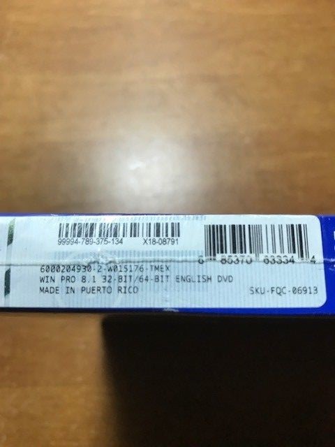 Microsoft windows 8.1 pro  32 & 64 BIT full version DVD