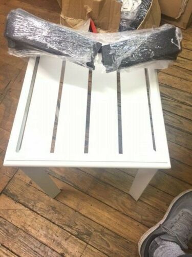 1 TABLE  NEW 15"Square Aluminum Commercial EndTable W/ Slat Top By Texacraft