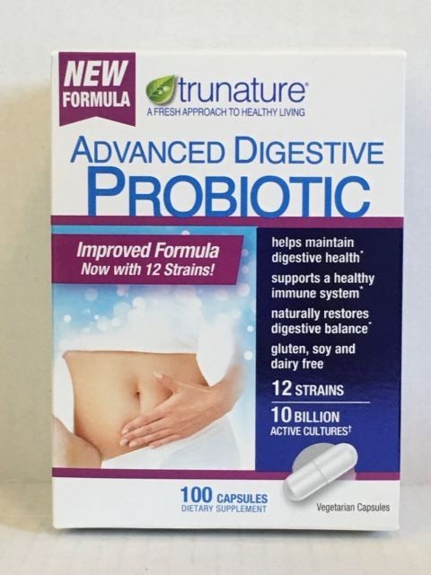 trunature ADVANCED DIGESTIVE PROBIOTIC 100 капсул