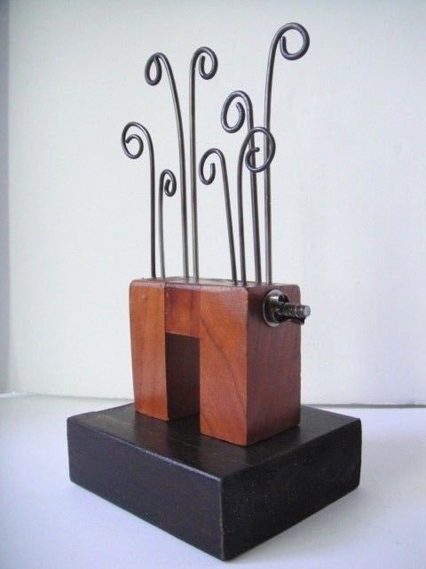 Jewelry Display ~ Salvage Wood, Metal & Mahagony ~ Unique Recycle pieces