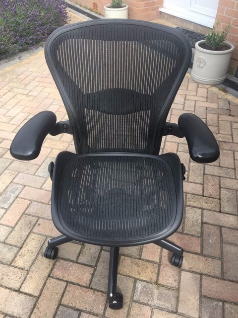 Herman Miller Aeron Size B Office Chair In Barry Vale Of