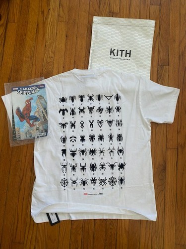 Kith x Marvel Spider-Man Timeline White T- Shirt Medium