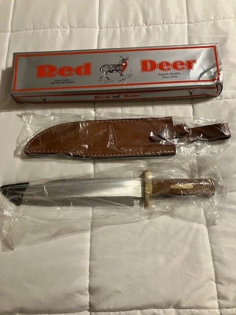 NIB Hunting Knife By Red Deer 15 Inches Total Length-Pakista
