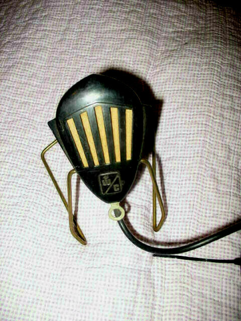 Webster Chicago Wire Recorder Microphone With Stand 1930s Art Deco