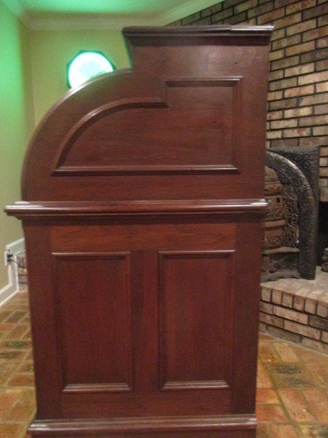 Victorian Cylinder Roll Kneehole Desk