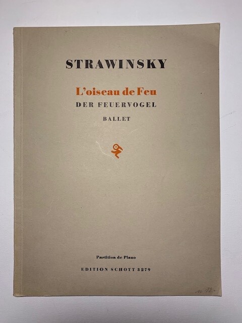 Noten. Strawinsky. Der Feuervogel. Ballett.  Klavierauszug.