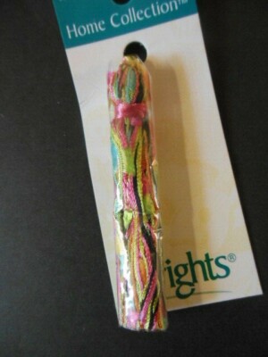 3 Multi-colored TASSELS 3'' long with bright ribbon in the tassels