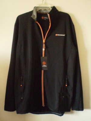 NWT BLACK JACKET W/ ORANGE ZIPPERS - XL - TOTAL REWARDS- HORSESHOE CASINO 