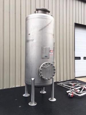 Osmonics 48x96 SST Stainless Steel Carbon Filter Tank, Water Filter