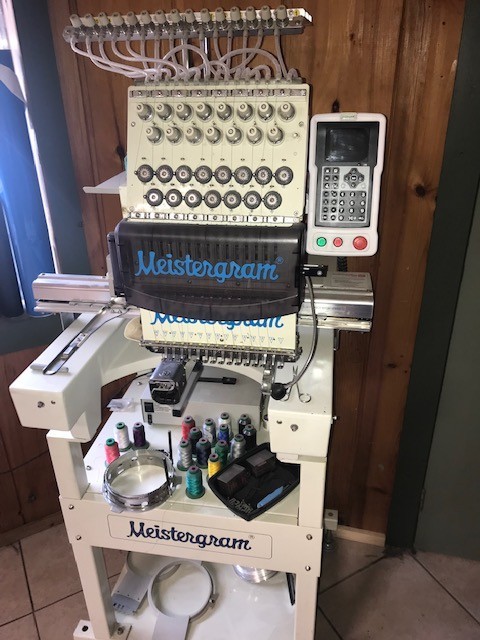 Meistergram Pro 1500 15 Needle Single Head Compact Embroidery Machine