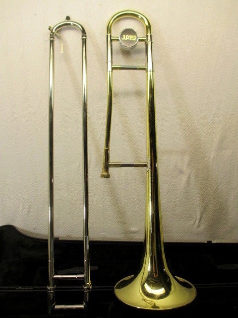Vintage Jupiter Brass Trombone JSL 432 With Hard Case Serial # M40384