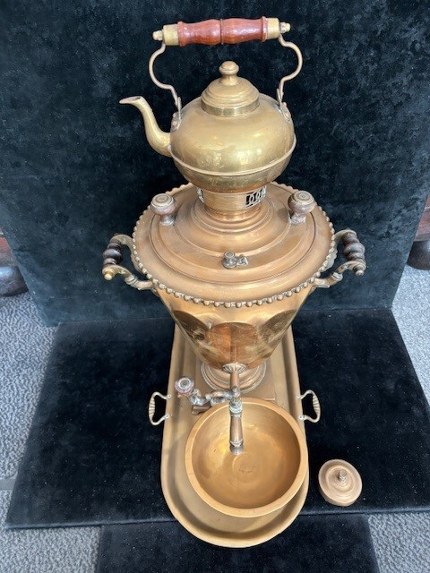 Preiscut! Grand Ancien Russ. Samovar Pour Charbon Tula Woronzow + Accessoir 54