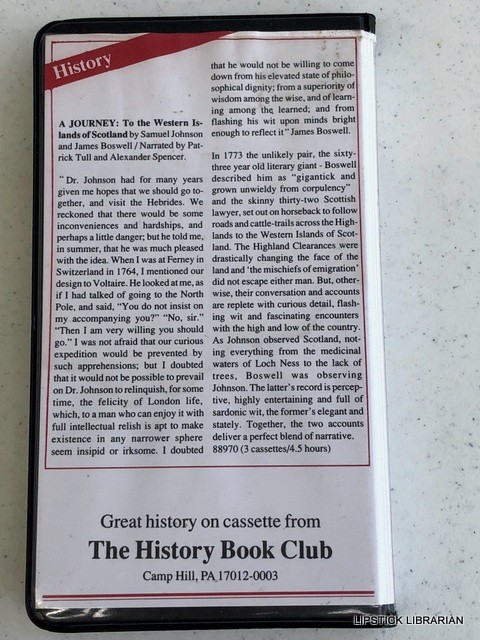 A Journey to the Western Islands of Scotland Samuel Johnson audio cassette Book