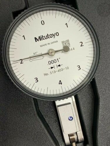 Mitutoyo 513-403-10E Dial Test Indicator, .008" Range, .0001" Graduation - NEW 