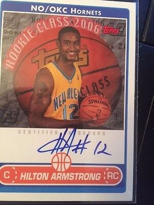 2006 Topps Hilton Armstrong Autograph Rookie Card. rookie card picture