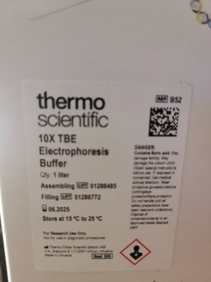 Thermo Scientific 10x TBE Buffer 1 Liter New In Box
