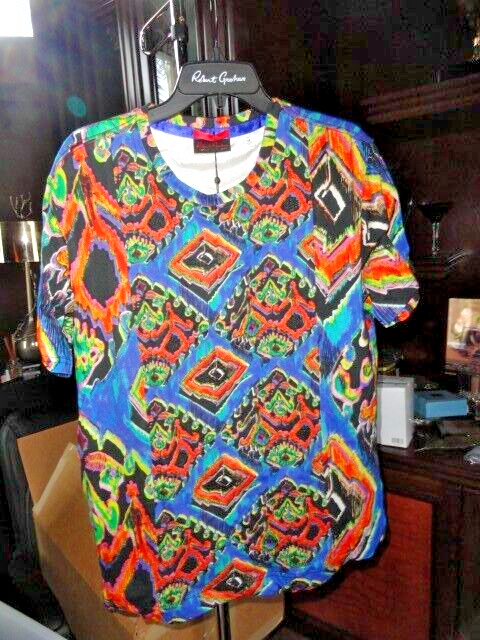 Pre-owned Robert Graham Alien Mask Limited Edition T-shirt Size 2xl In Multicolor