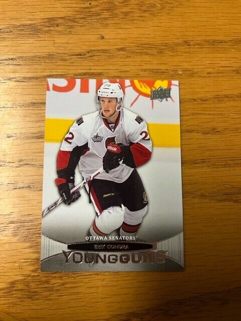 2011-12 Erik Condra Upper Deck Young Guns rookie hockey card - #232 - Senators. rookie card picture
