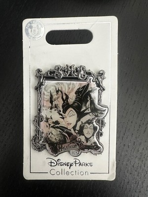 Disney  Villains Many Looks of Maleficent Pin Dragon Frame Portrait Photo Pin