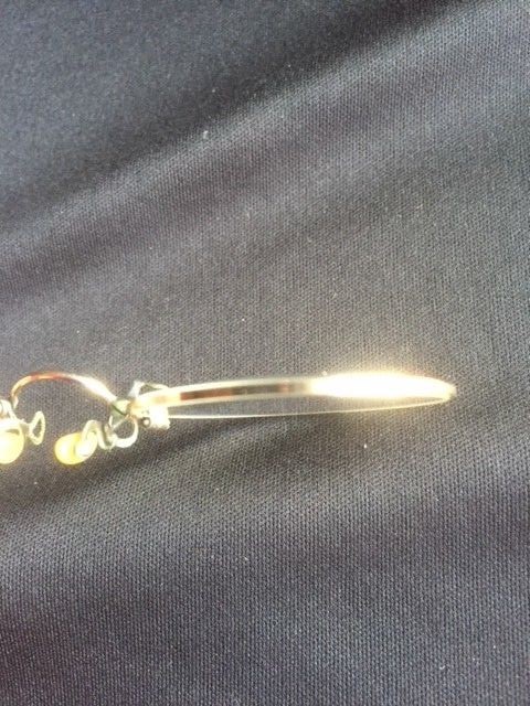 Antique American Optical Fits U Pince-Nez 10K Solid White Gold-Orig. Case & Wipe