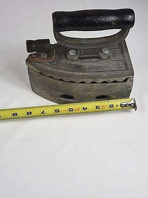 Antique Cast Iron Coal Burning Clothes Iron. Free Shipping!