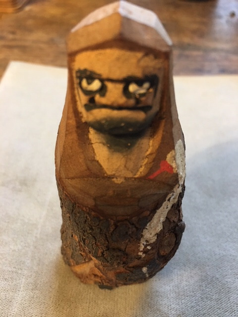 Primitive Chinese Wooden Demigod Figurines, Set of 3 ( sn0962 )