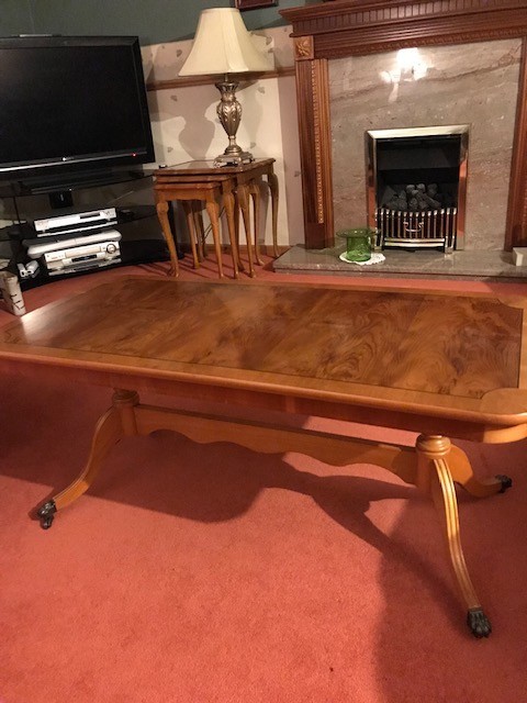 Yew oblong coffee table , nice traditional design | in ...