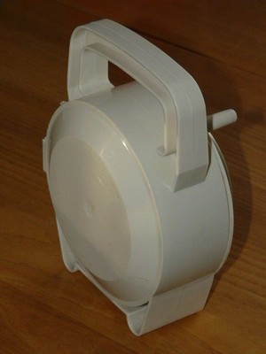 Vtg Telephone Extension Cord Portable Reel with 35' Long Line - Outdoor Indoor