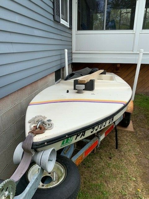 2004 American Sailor Aqua Finn 14' Sailboat & Trailer - New York
