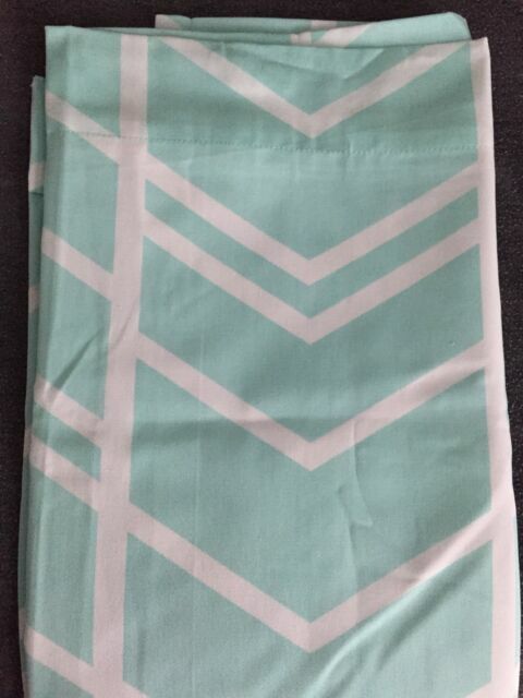 Cloud Island Aqua Herringbone 1 Light Blocking Panel Rod Pocket 42