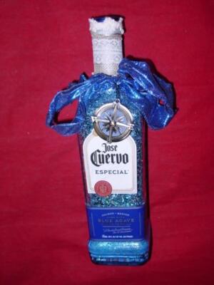 Vintage Jose Cuervo Blue Agave Tequila - Designer Bottle Art