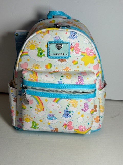 LOUNGEFLY Care Bears 40th Anniversary Rainbow Mini Backpack Loungefly Care Bears Vintage Rainbow 40th Anniversary Mini  main image 2