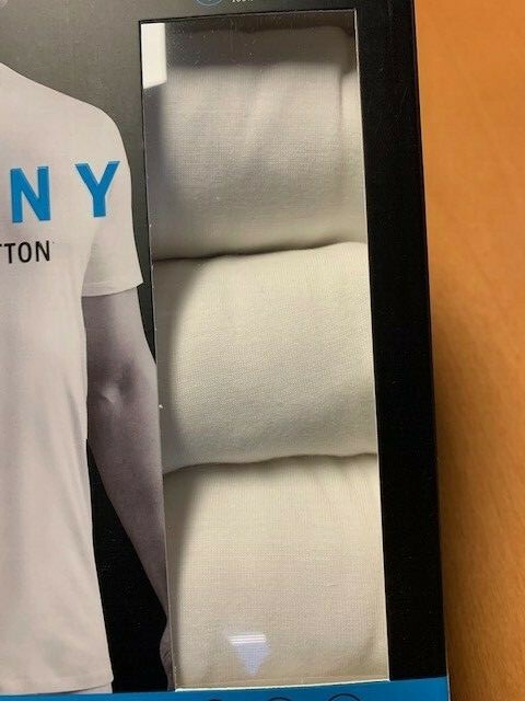 NEW-MEN'S DKNY 3PK CREW NECK T-SHIRT, WHITE, SM,MED or LARGE  #3205543401 $38.00