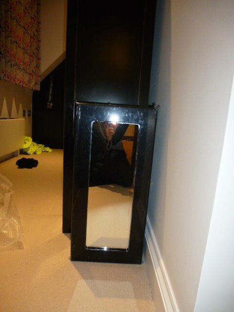 Free Just Pick Up Unused Ebony Shiny Slim Bathroom Wall Cabinet