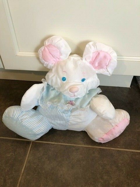 Vintage 1988 Fisher Price Puffalump Mouse w/Rattle 10