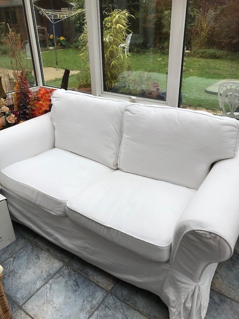 2-seater IKEA Ektorp sofa with removable & washable covers ...