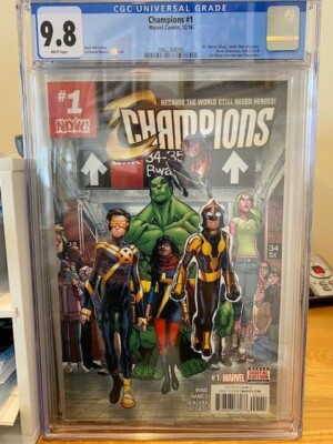 Champions 1 (2016) CGC 9.8 !!  1ST APPEARANCE!!   MILES MORALES!!