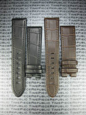 22mm Grain Leather Strap Black Watch Band with OEM MONTBLANC Buckle BK Stitch x1