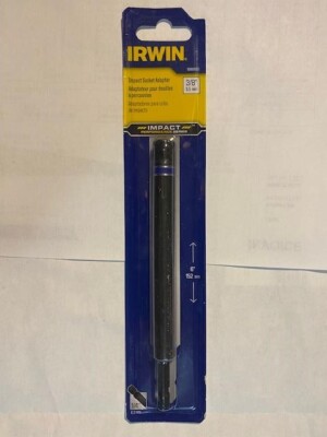 IRWIN 1899890 6'' x 3/8'' Impact Socket Adapter 1/4 Quick Change Shank