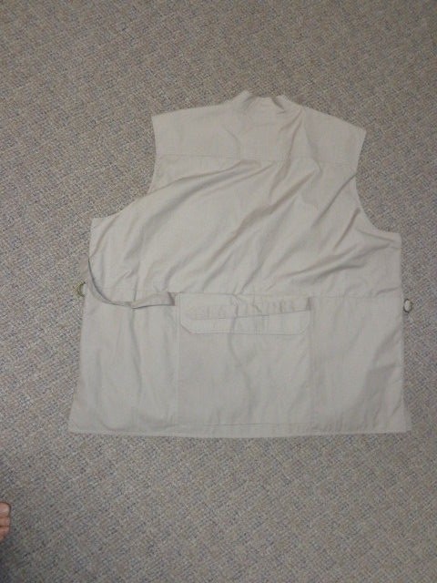 MEN'S Scandia Woods Photographer Fishing Travel Vest 3XL 12 pockets Kakai Biege