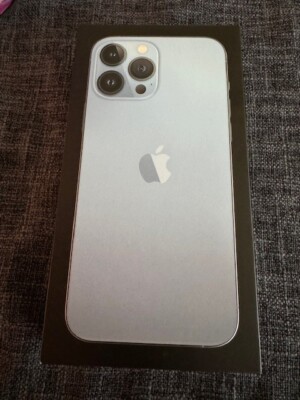 EMPTY BOX ONLY - Apple iPhone 13 Pro Max 256 GB Sierra Blue Model