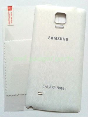 OEM WHITE SPRINT Samsung Galaxy Note 4 N910P Battery Door Cover W/NFC + S/P ~ US