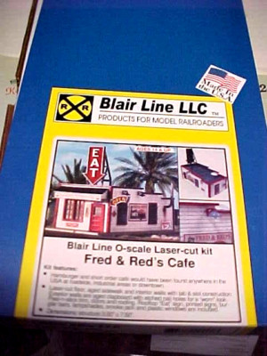 O Scale Building Kit,Blair Line,#290,Fred & Red's Cafe, new sealed box (CS)