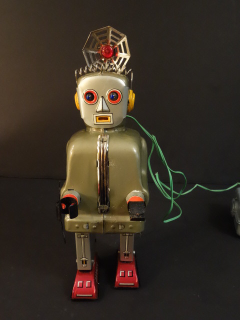 ALL ORIGINAL NOMURA T.N RADAR ROBOT BATT OPERATED + ORIGINAL BOX 1956 JAPAN