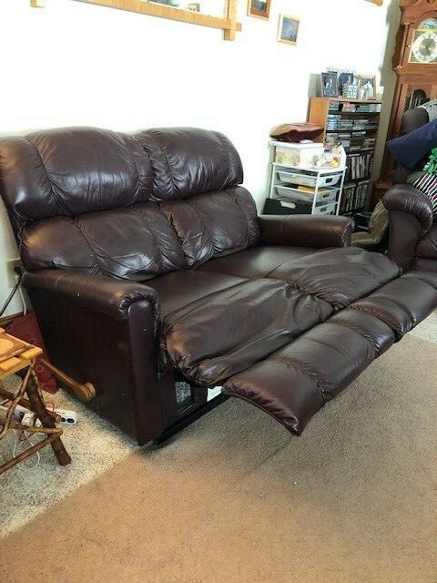 Lazy Boy Leather Reclining Loveseat