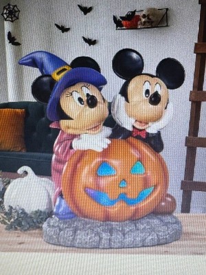 Disney Halloween Mickey and Minnie Pumpkin Costco Greeter